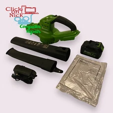 Sunchers Cordless Leaf Blower, LB-8189, Green & Black, 2.0 Ah, 20 Volt, Open Box