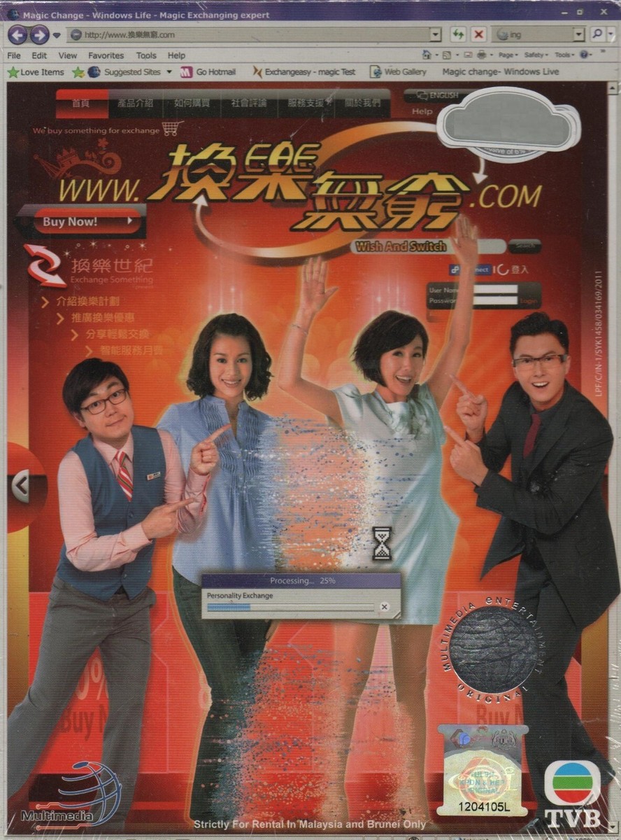 Hong Kong TVB Drama DVD Wish and Switch 换乐无穷 (2012) English