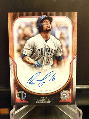Robel Garcia RC 2020 Topps Tribute League Inaugurations Red #LA-RG - 4/10 - Cubs