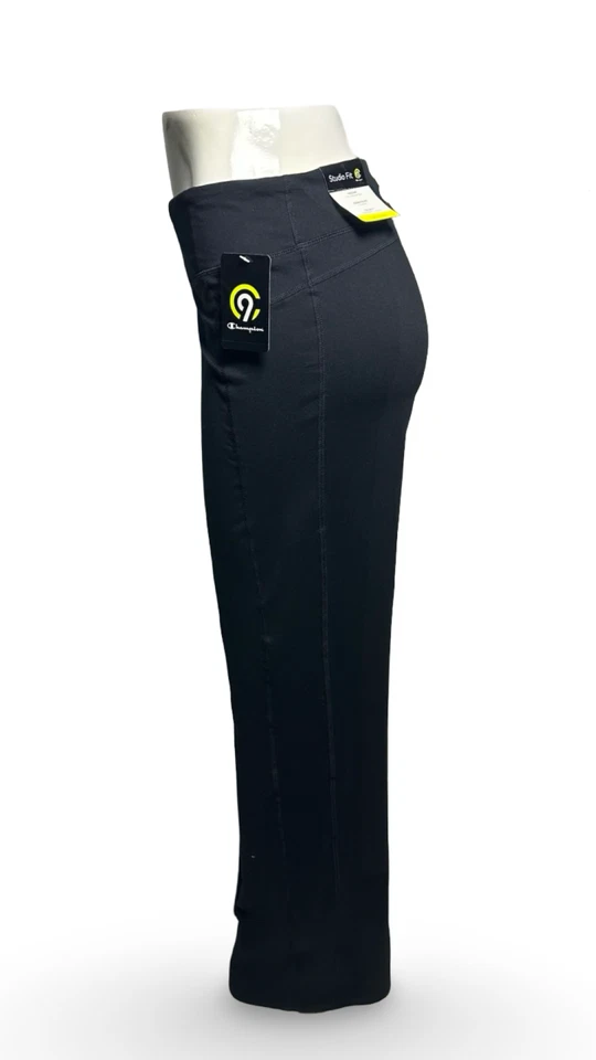 C9 Champion Girl's Duo Dry Warm Shrink Resistant Black Fleece Pant studio fit - Image 3 of 4
