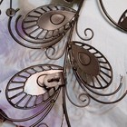 Multicolor Metal Peacock Wall Mounted Sculpture Animal Theme Wall Decor — photo 3