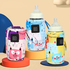 Portable USB Baby Bottle Warmer Travel Insulated Bag Stroller Milk Heater