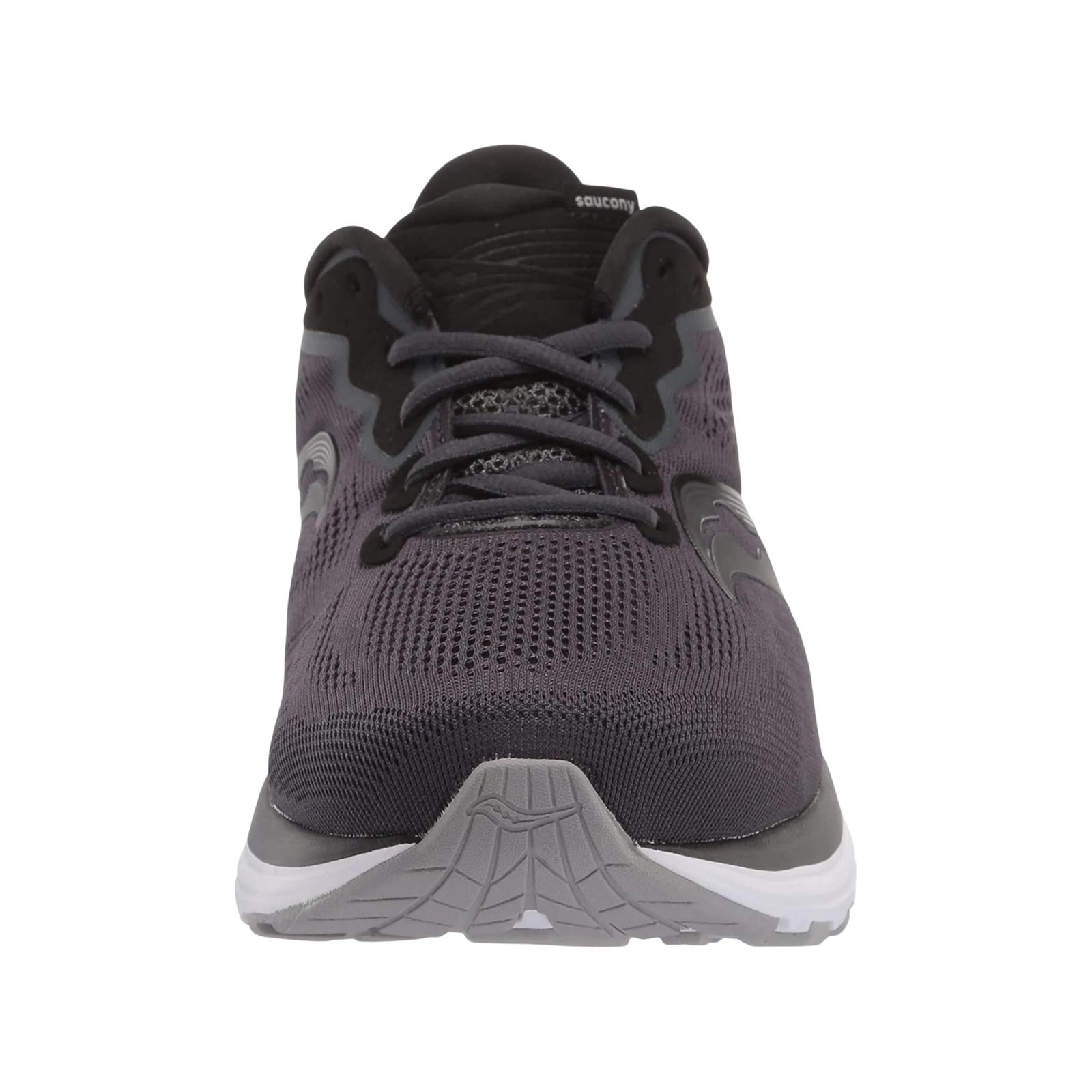 Saucony Mens Ride14 Running Shoe, Charcoal/Black thumbnail 7