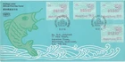 1986 Hong Kong FDC cover Postage Label