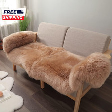 Premium Genuine Fur Sheepskin Rug Real Australia Sheepskin Natural Luxury Fluffy