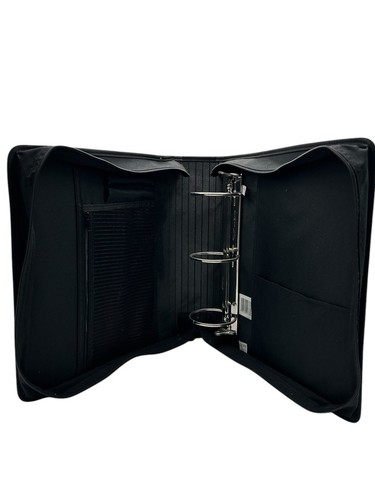 Retro Vtg 2001 Mead Five Star First Gear Zipper 3-Ring Binder Black New W/tag - Picture 6 of 12