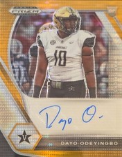 2021 PRIZM DRAFT PICKS Collegiate DAYO ODEYINGBO RC AUTO ORANGE PULSAR #19/49