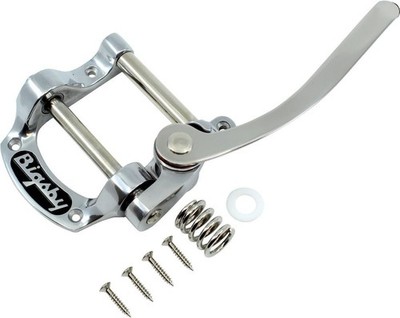 Bigsby  B5 Tremolo Vibrato Tailpiece~Polished Aluminum~Flat Tops~USA~Brand New