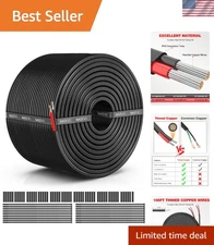 Versatile 100FT 14 AWG Tinned Copper Wire - Safe for Low Voltage Applications