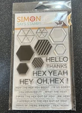 Simon Says Stamp CZ Hex Yeah Clear Stamp Set~New in Package/No Longer Available