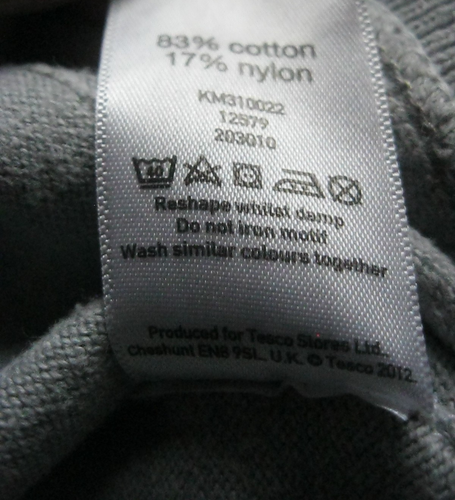 Graue Strickjacke im Baseballstil von F&F (Tesco). Alter 6 - 9 Monate. Höhe 74 cm. - Bild 7 von 7