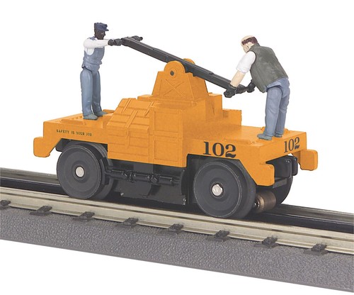 MTH 30-2547 MOW BUMP and GO HANDCAR NUEVO STOCK ANTIGUO O CALIBRE 3 RIELES #102 | Zustand: New