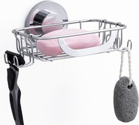Taili Seifenschale Mit Haken Und Saugnapf, Rostfreier Edelstahl, 5 Kg, Silber