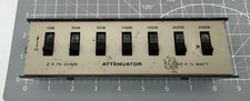 Vintage Step Attenuator 75 Ohms 1dB to 70dB BNC Connectors 1/2 Watt Max