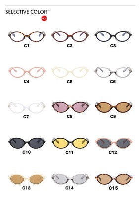 Modische ovale flache Brille für Damen mit ergonomischem Design und UV-Schutz