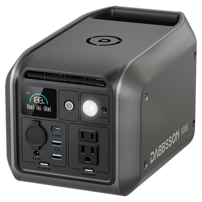 Portable Power Station 298Wh 300W Solar Generator 4.3kg RV Camping Dabbsson 300E