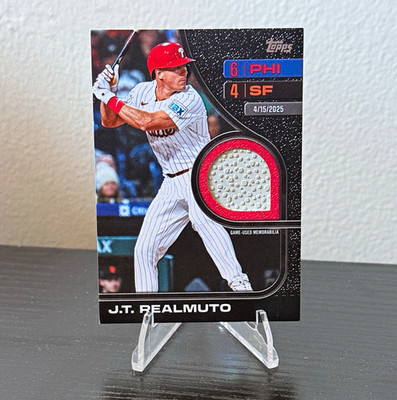 Topps 2026 J.T. Realmuto Philadelphia Phillies #RTB-JR Game-Used /10 Insert