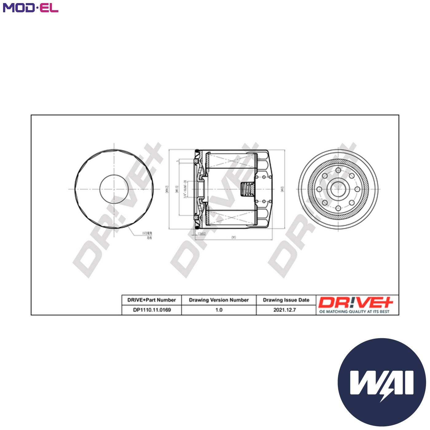 OIL FILTER DP1110.11.0169 FOR GAZ GAZELLE/Van/Bus/NEXT/Platform/Chassis  JEEP