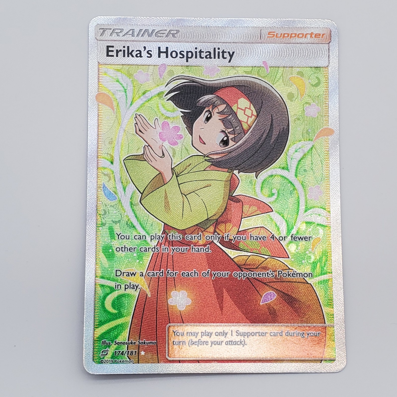 Erika's Hospitality (Full Art) 174/181 Sm-Team Up Holo - NM Pokemon TCG