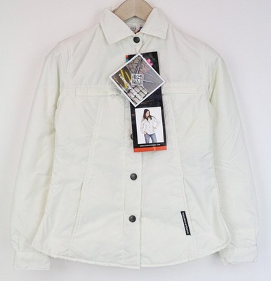 TUCANO URBANO Lori Damen Jacke 2XS Off-White wattiert winddicht Thermo Druckknopf *