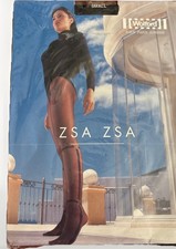 NEW Rare Sealed Wolford Zsa Zsa Black Tights Small Boots Design