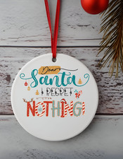 Christmas Ornament Celebrate Gift Christmas Tree Ornament Santa I Regret Nothing