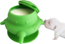 Newborn Puppy and Kitten Feeder, Milk Feeding Bowl - 4-Nipple Design for Easy...