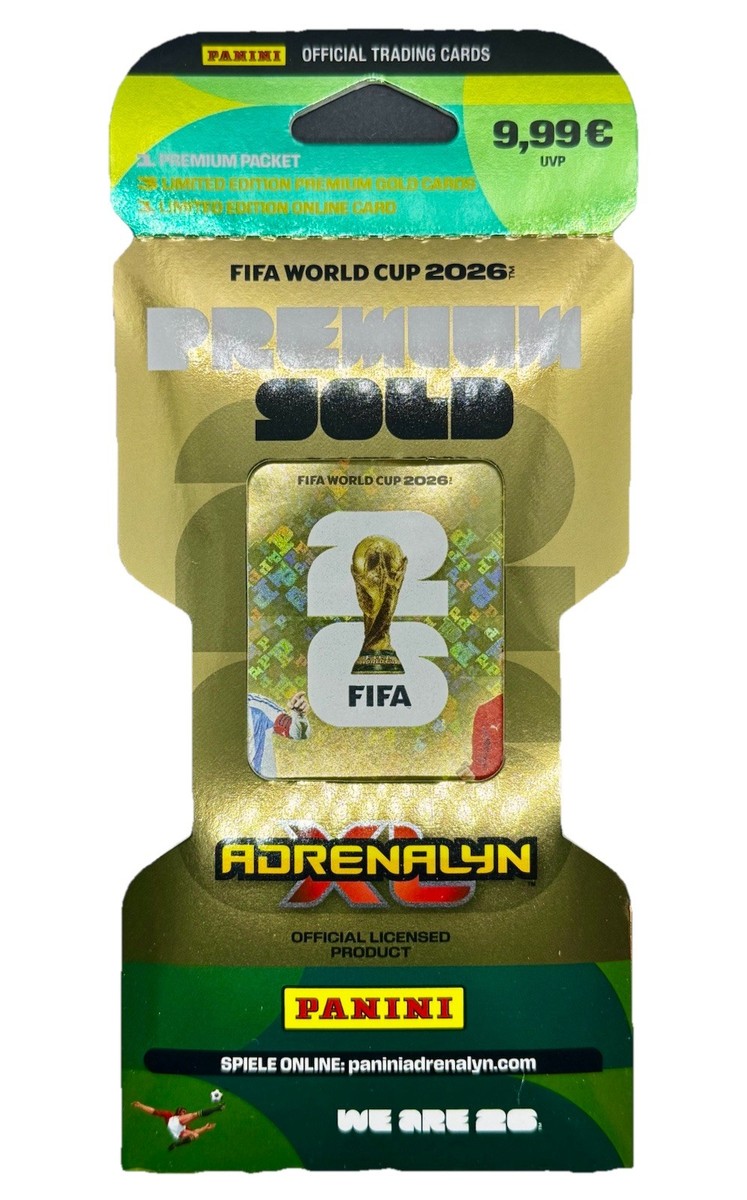 2026 Panini Adrenalyn XL FIFA World Cup Premium Gold Factory