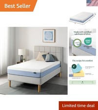 Memory Foam Mattress Twin Cooling Breathable Pressure Relief Safe Materials