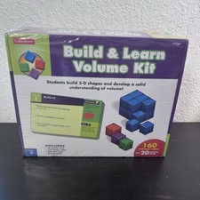 New Lakeshore Learning Build Learn Volume Kit Grade 5 Cubes Activity Cards