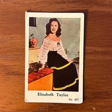 1955-58 Dutch Gum Nr Set Elizabeth Taylor #877