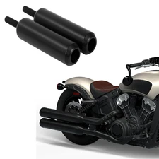 For Indian Scout Bobber 2017-2024 Shock Sliders Rear Black Guard Bar / Crash Bar