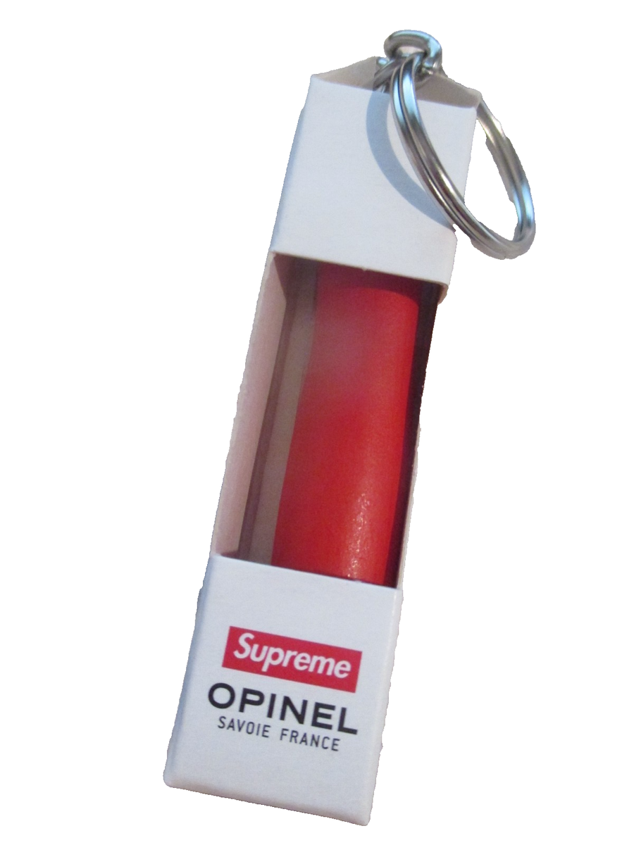 NEW Supreme Opinel Red Hornbeam Wood & Stainless Steel Folding
