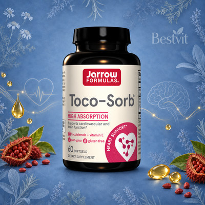 JARROW FORMULAS, TOCO-SORB Kreislauf Gehirn 60 Weichkapseln SUPER PREIS