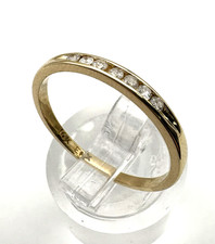 estate 14k yellow gold diamond wedding band 1.4g sz6.5 1000 423