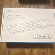 iClever IC-BK08 Wireless Tri-Folding Keyboard w/ Touchpad, White HB088