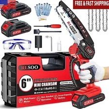 Mini Chainsaw 6-In Electric Chainsaw Cordless Portable Handheld Small Garden Hot
