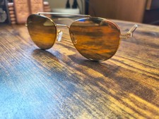 Montblanc MB0001S-003 Gold Aviator Sunglasses