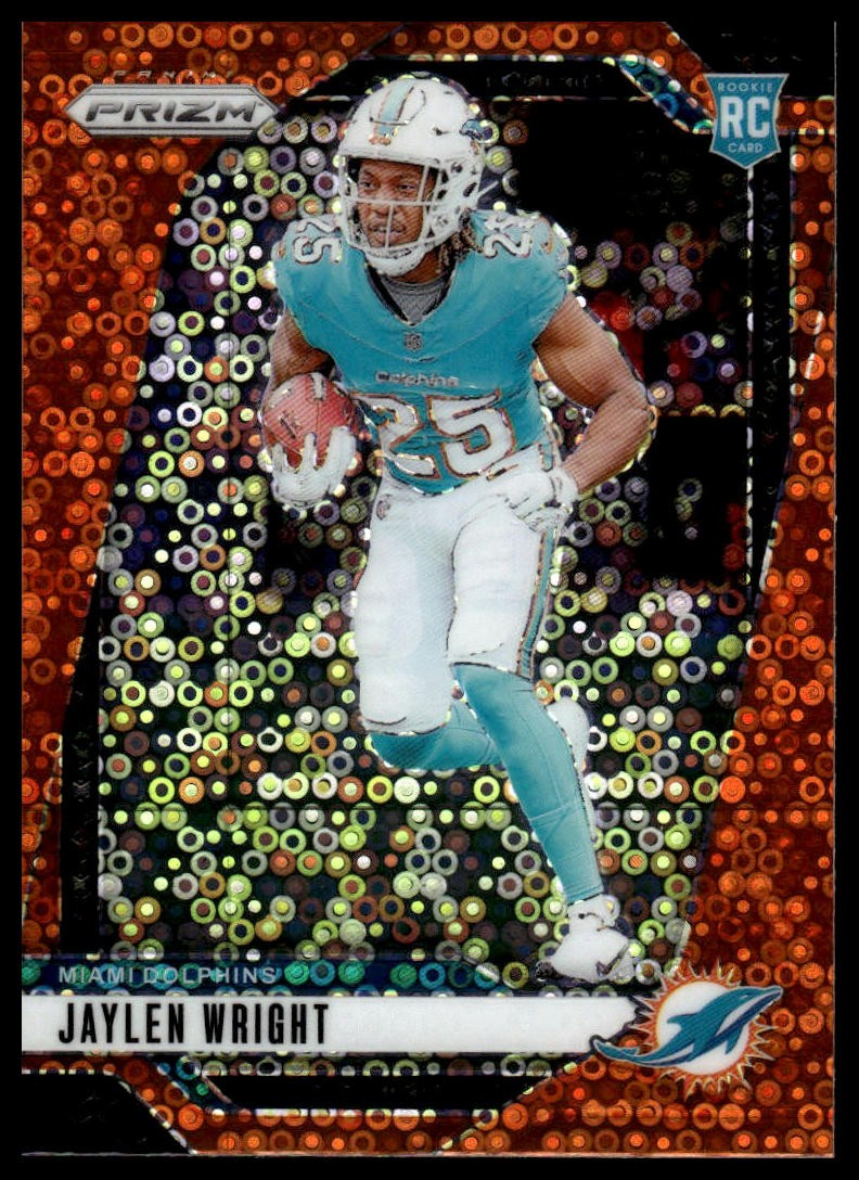2024 Panini Prizm #348 Jaylen Wright Orange Disco