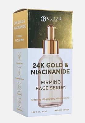 Clear Beauty 24k Gold & Niacinamide Firming Face Serum Renewing Made in Korea