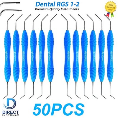 Dental RGS 1-2 Instrument Silicone Handle Depth Dimensions for Restoration