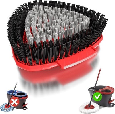 Upgraded Spin Mop Replacement Scrub Brush Heads Compatible with Ocedar EasyWring