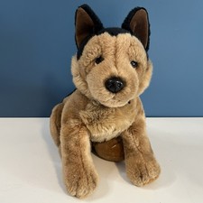 Russ Berrie German Shepherd Dog 12" Plush Stuffed Animal Toy Black Tan 259