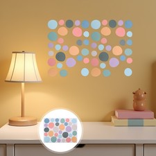 10 Pcs Colorful Irregular Dot Wall Decals Boho Style Stickers for Nursery Room