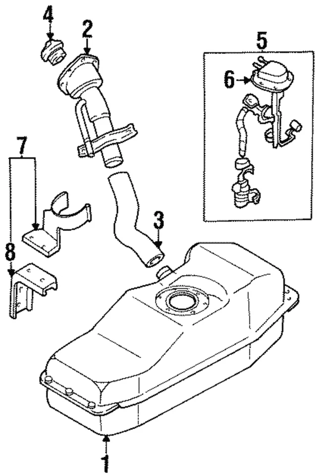 Genuine Nissan Fuel Tank Filler Neck 17228-01G01 - Image 3 of 3