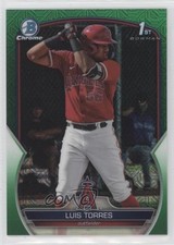 2023 Bowman Chrome Prospects Mega Box Green Mojo Refractor 50/99 Luis Torres 0c6