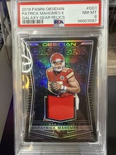2018 Obsidian - Galaxy Gear Relics Patrick Mahomes II 84/100 (Player worn MEM)