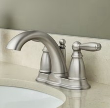 Moen 6610BN Faucet Brushed Nickel Bathroom 2 Handle New In Box