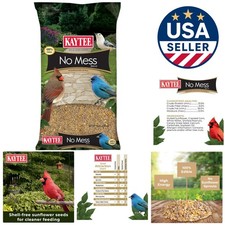 10 Pound No Mess Bird Food for Cardinals, Jays  Woodpeckers - Waste-Free Blend