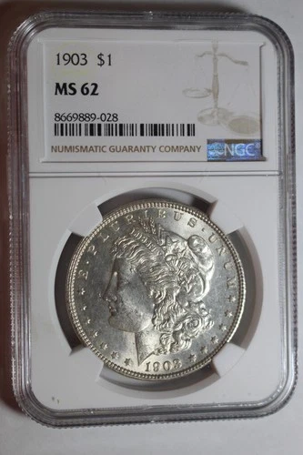 1903 Morgan Silver Dollar MS62 NGC #28